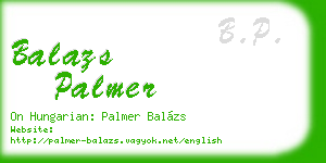 balazs palmer business card