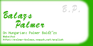 balazs palmer business card